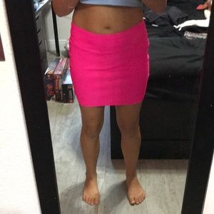 Neon Hot pink mini skirt